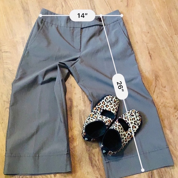 Capris for all occasions by A. Byer Medium. Brown gray Wide leg classy fun sexy - Picture 6 of 7